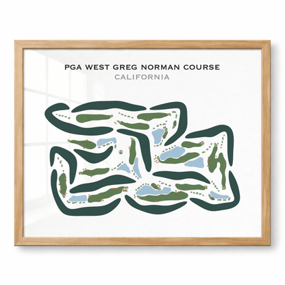 PGA West - Greg Norman, California - Printed Golf Courses