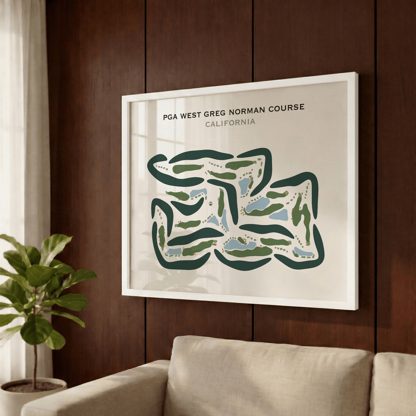 PGA West - Greg Norman, California - Printed Golf Courses