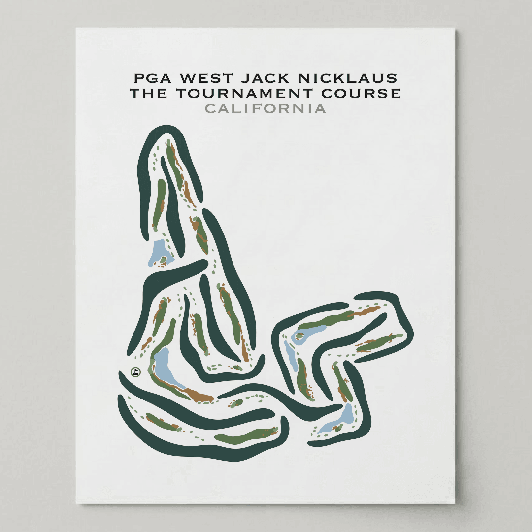PGA West Jack Nicklaus, California - Printed Golf Courses