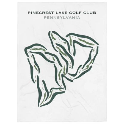 Pinecrest Lake Golf Club, Pennsylvania - Printed Golf Courses