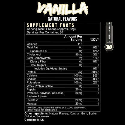 POST_HUSTLE_VANILLA_Supplement_Facts - GOLF LEAGUE
