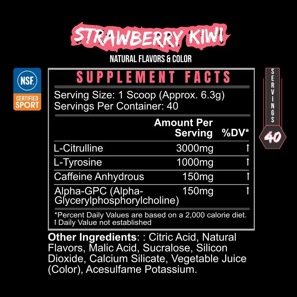 PRE_GAME_STRAWBERRY_KIWI_Supplement_Facts_NSF_Certified_for_Sport - GOLF LEAGUE