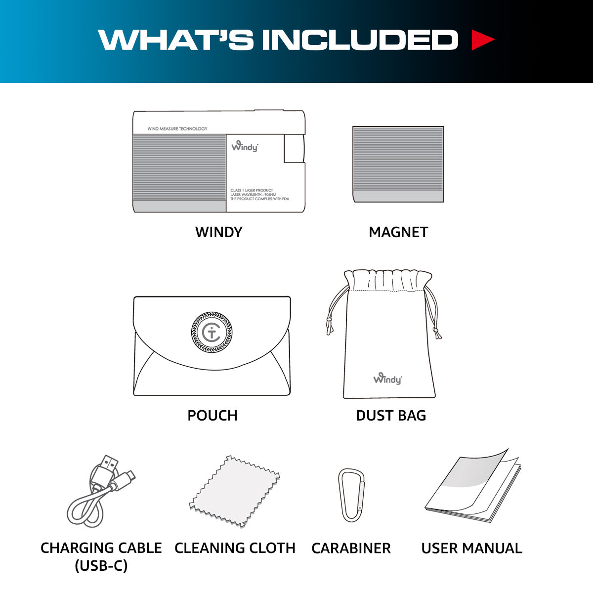 Windy Laser Golf Rangefinder