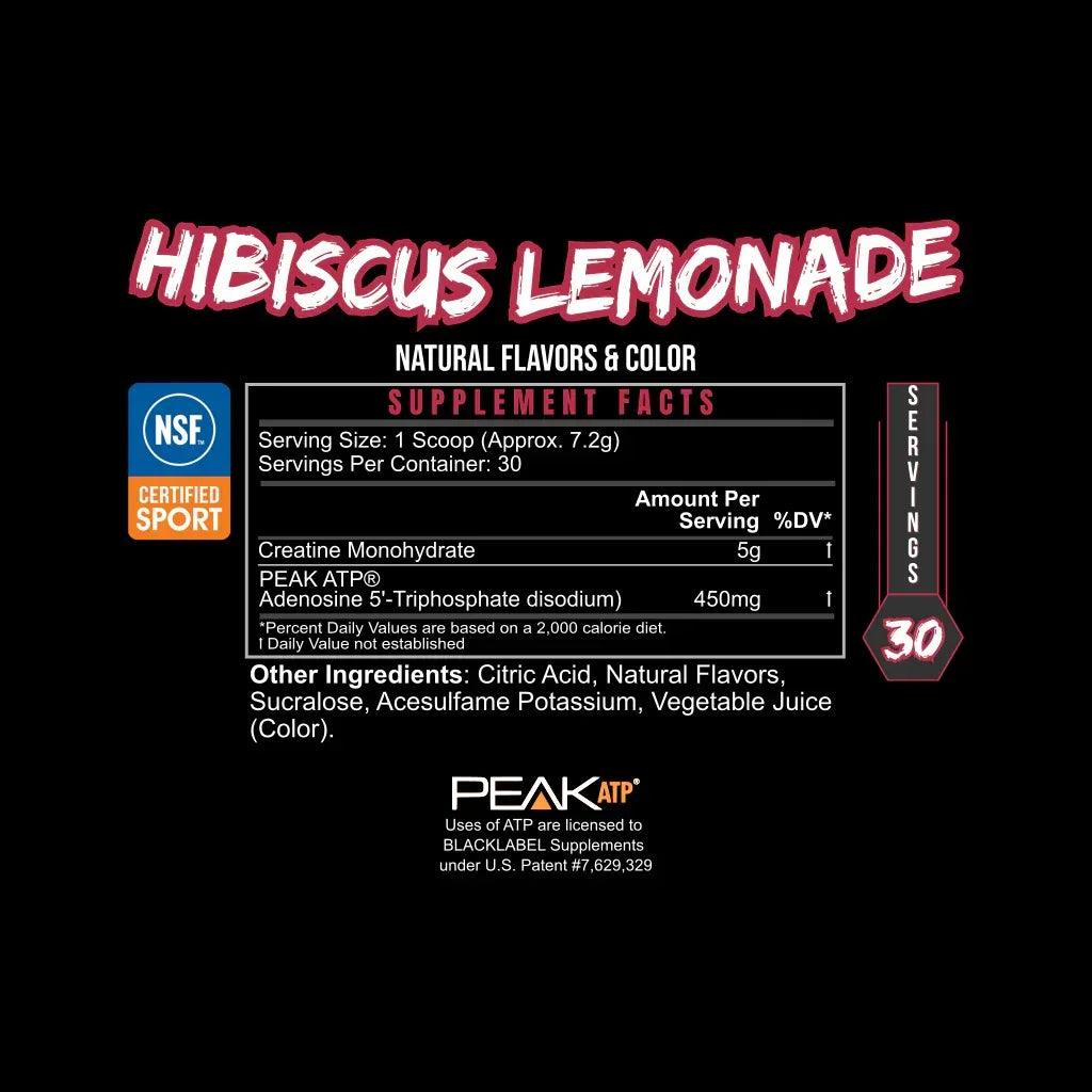 PURE_POWER_HIBISCUS_LEMONADE_Supplement_Facts_NSF_Certified_for_Sport - GOLF LEAGUE