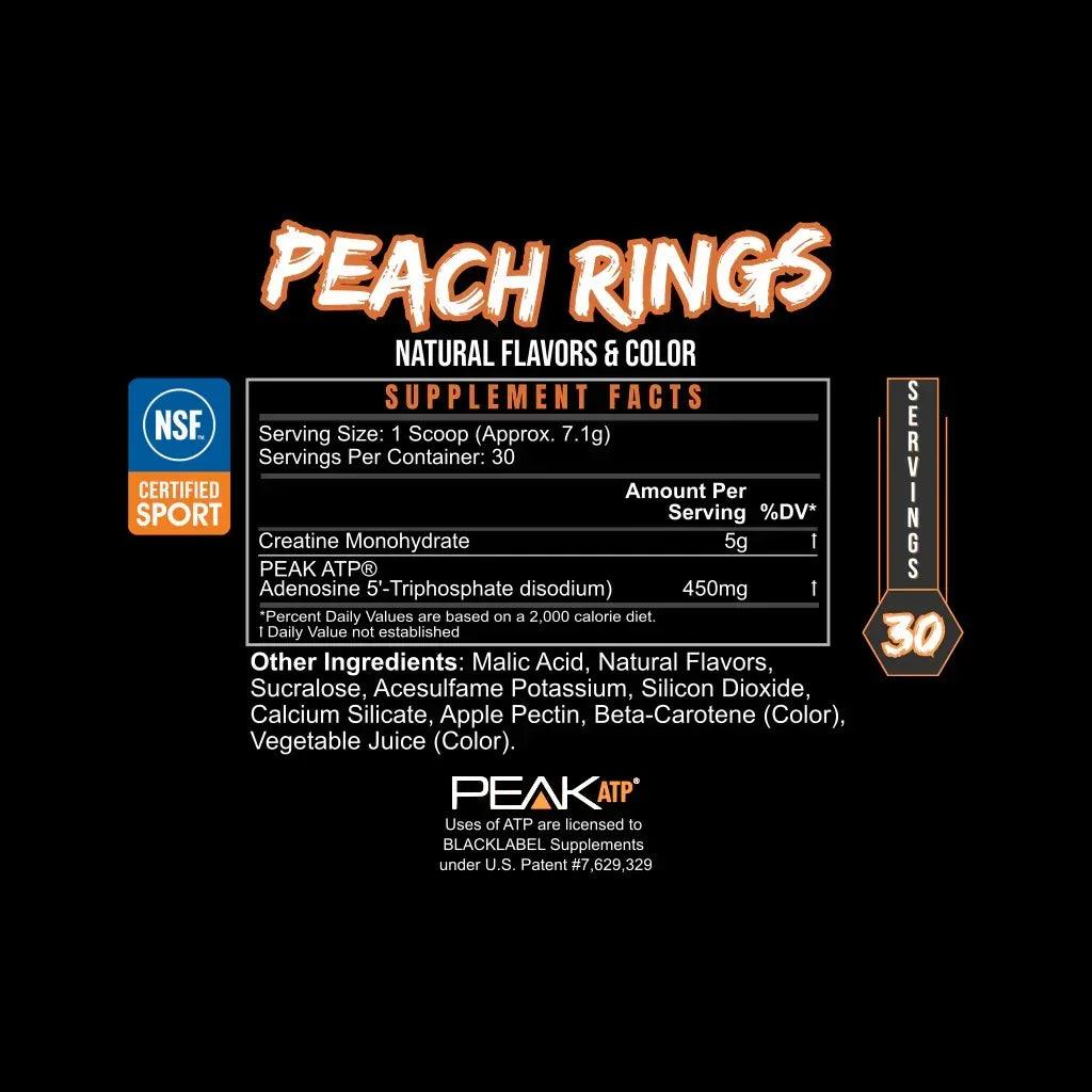 PURE_POWER_PEACH_RINGS_Supplement_Facts_NSF_Certified_for_Sport - GOLF LEAGUE