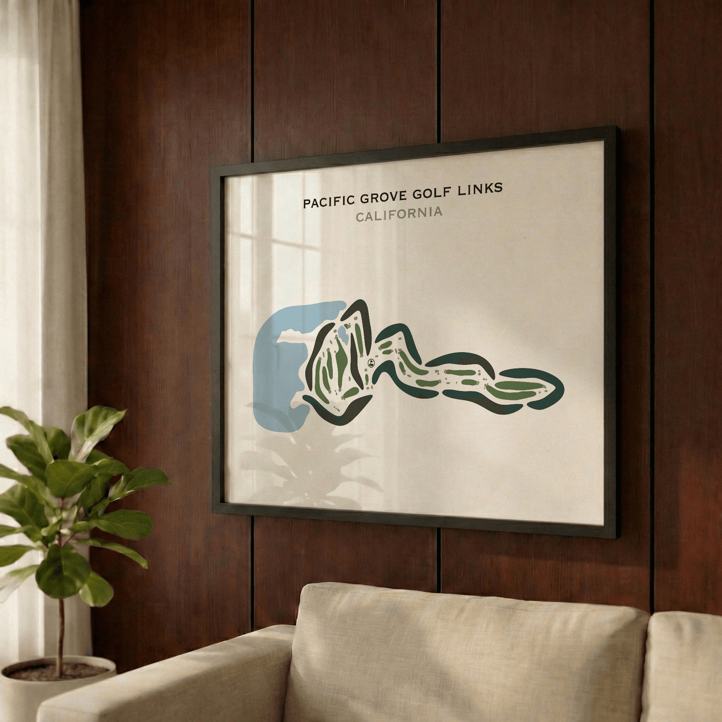 Pacific Grove Golf Links, California - Printed Golf Courses