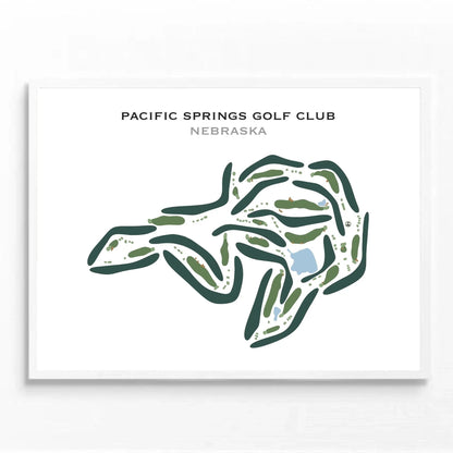 Pacific Springs Golf Club, Nebraska - Printed Golf Courses