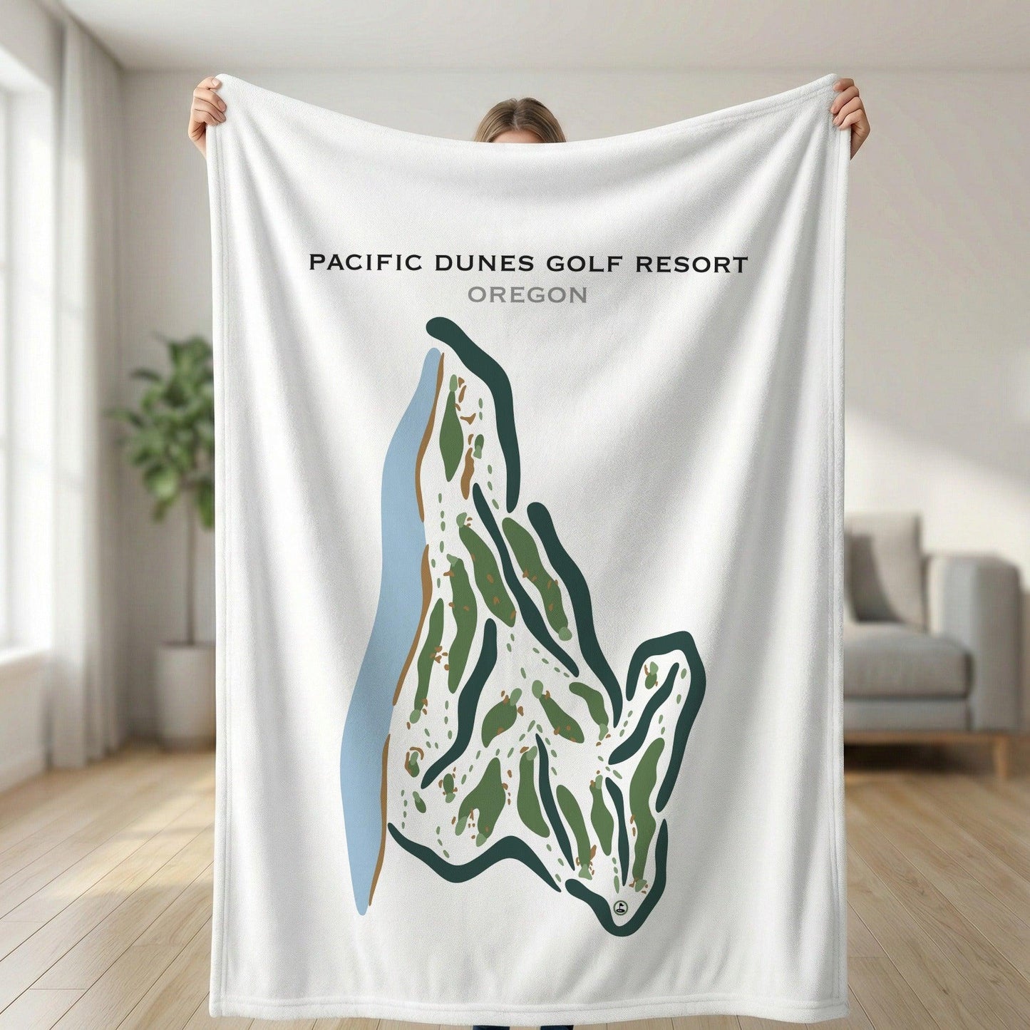 Pacific Dunes Golf Resort, Oregon - Printed Golf Courses