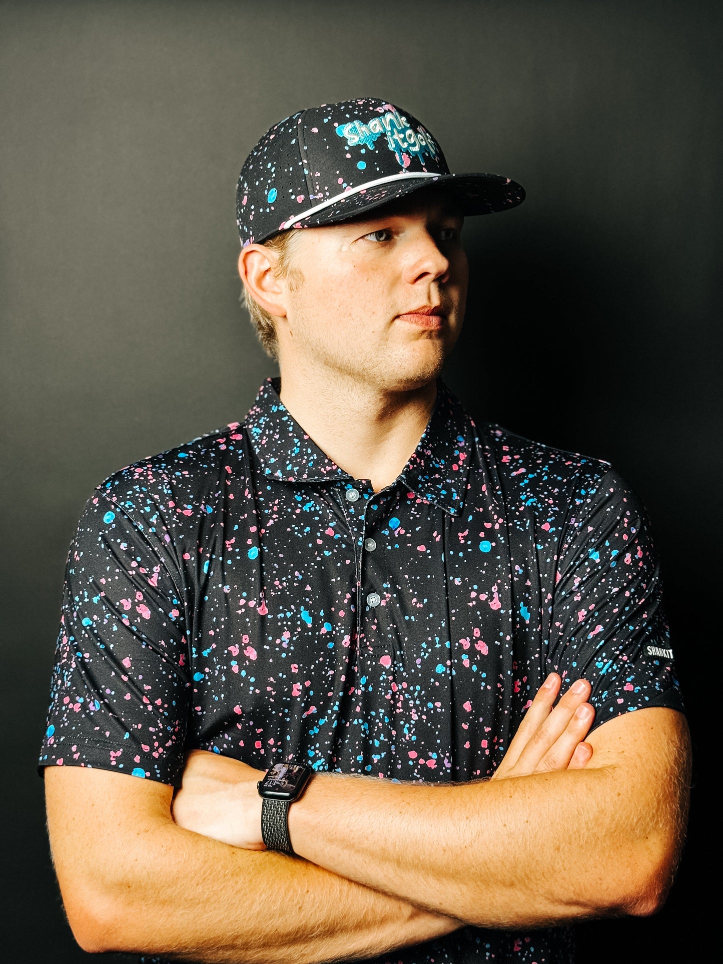 Drippy Black Paint Hat