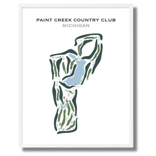 Paint Creek Country Club, Michigan - Printed Golf Course