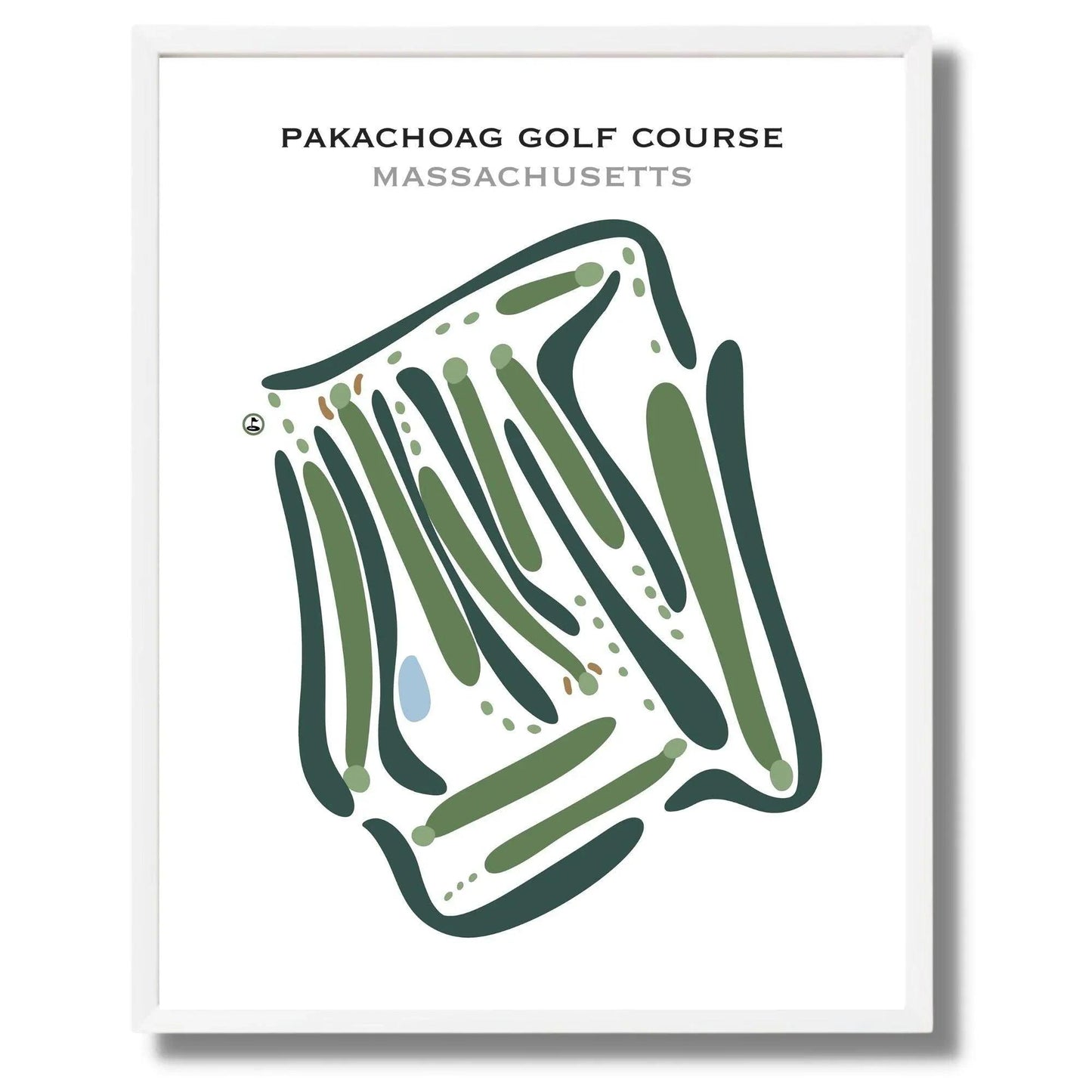 Pakachoag Golf Course, Massachusetts - Printed Golf Courses