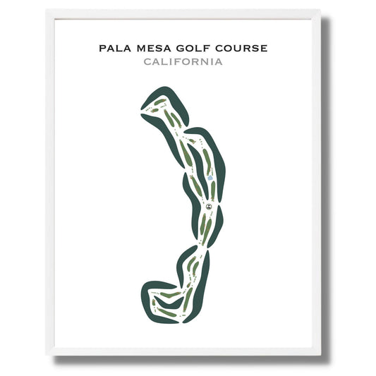 Pala Mesa Golf Course, California - Printed Golf Courses