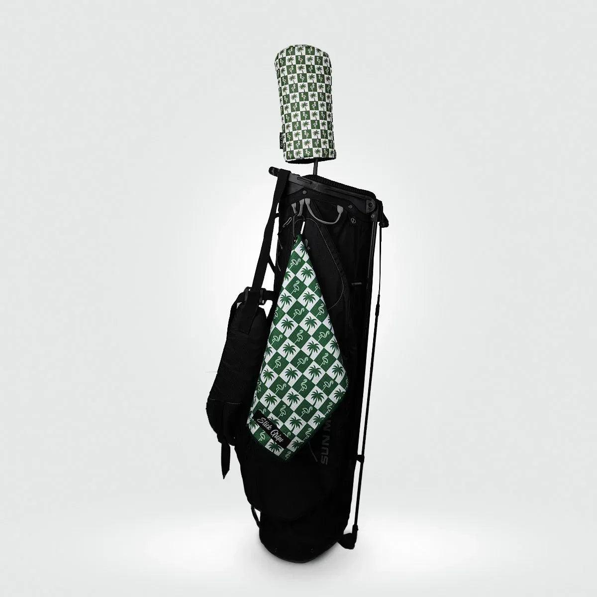 PalmSwings_TowelCover_Bag_Green - GOLF LEAGUE