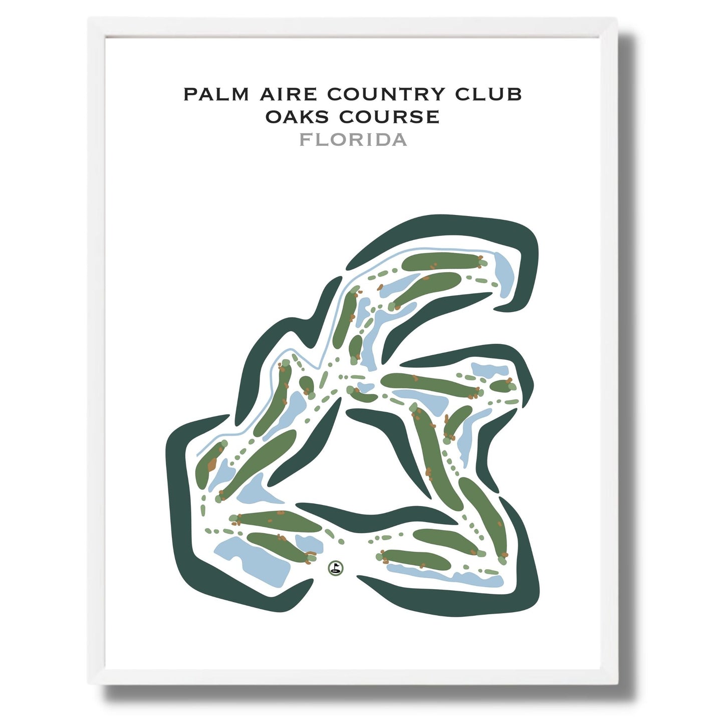 Palm Aire Country Club - Oaks Course, Florida - Printed Golf Courses