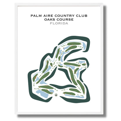 Palm Aire Country Club - Oaks Course, Florida - Printed Golf Courses