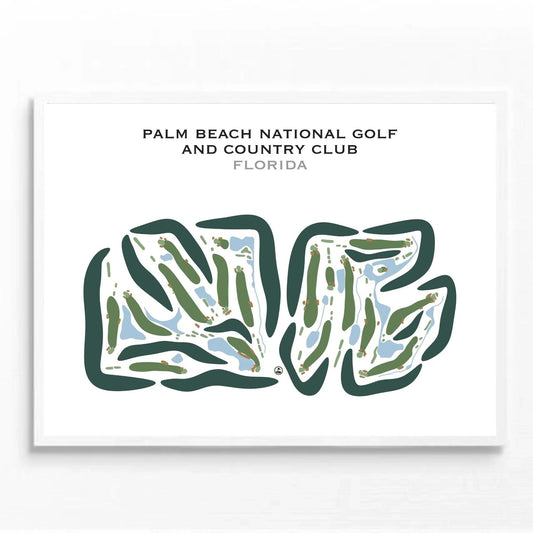 Palm Beach National Golf & Country Club, Florida - Printed Golf Courses