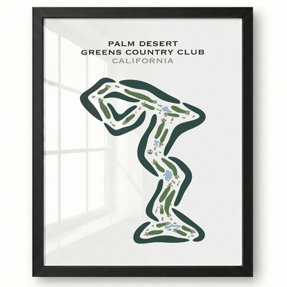 Palm Desert Greens Country Club, California - Printed Golf Course
