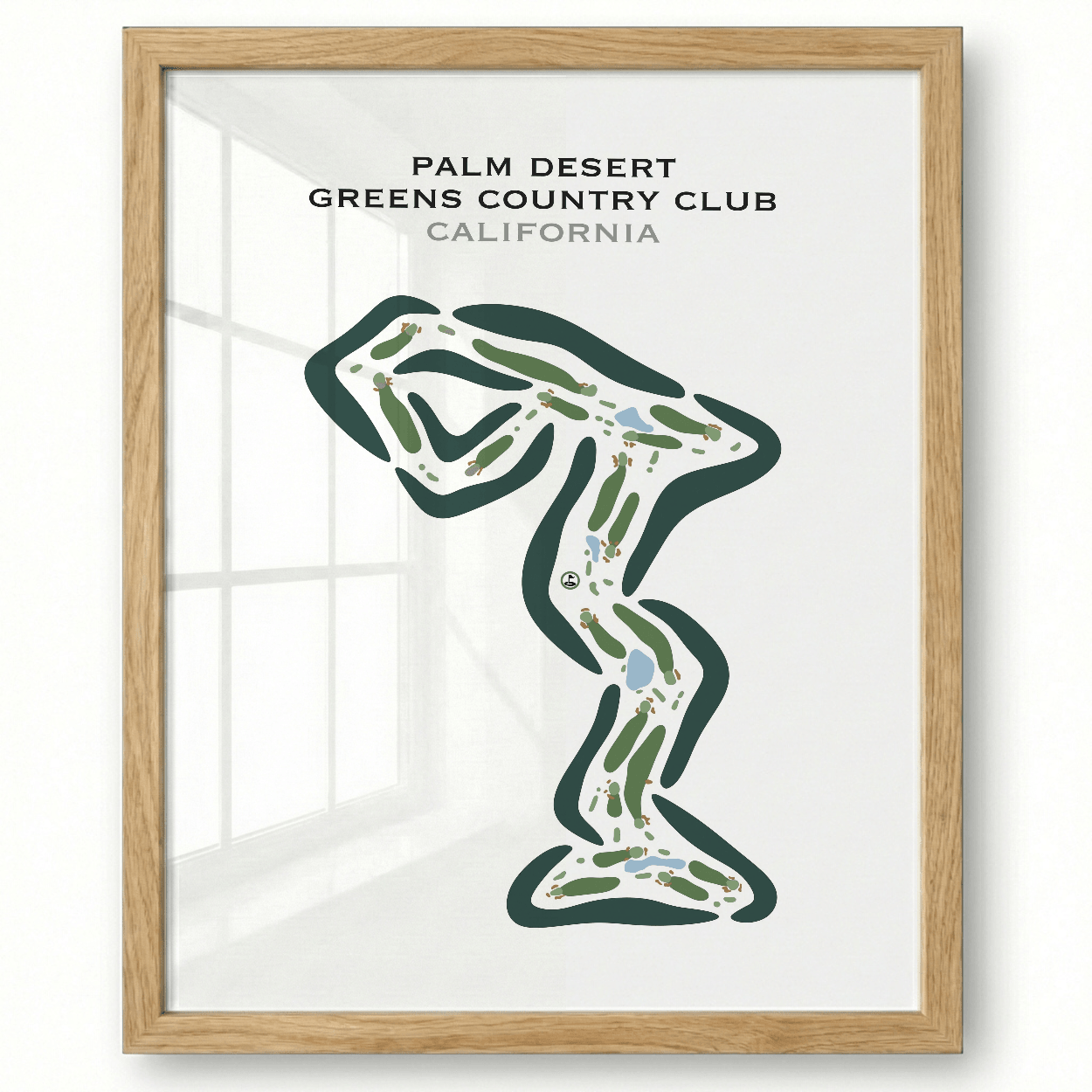 Palm Desert Greens Country Club, California - Printed Golf Course