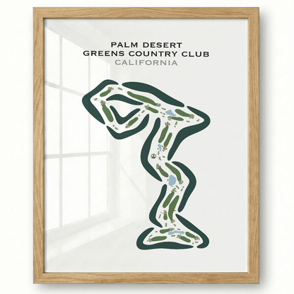Palm Desert Greens Country Club, California - Printed Golf Course