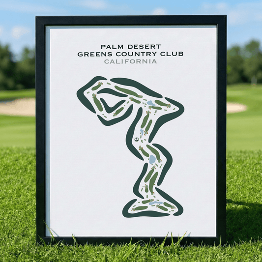 Palm Desert Greens Country Club, California - Printed Golf Course