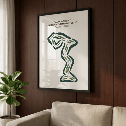 Palm Desert Greens Country Club, California - Printed Golf Course