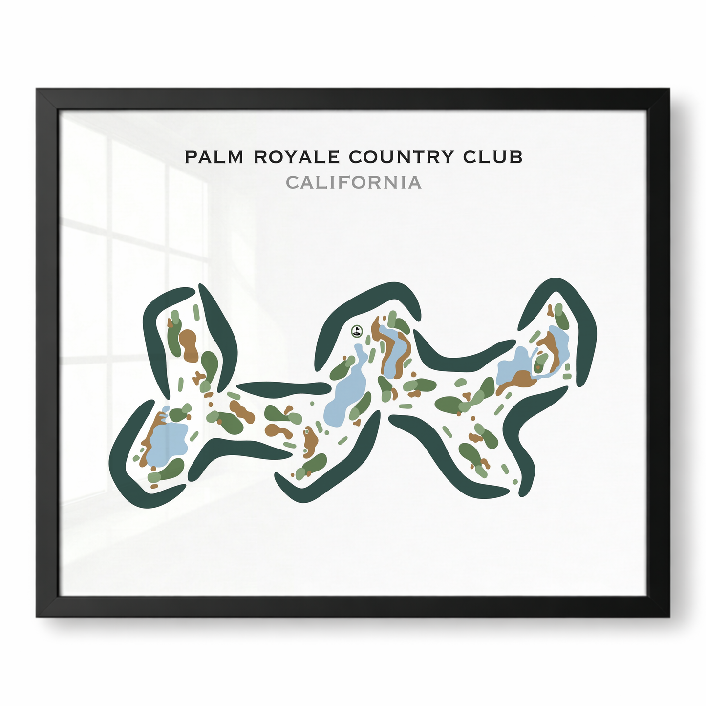 Palm Royale Country Club, California - Printed Golf Courses