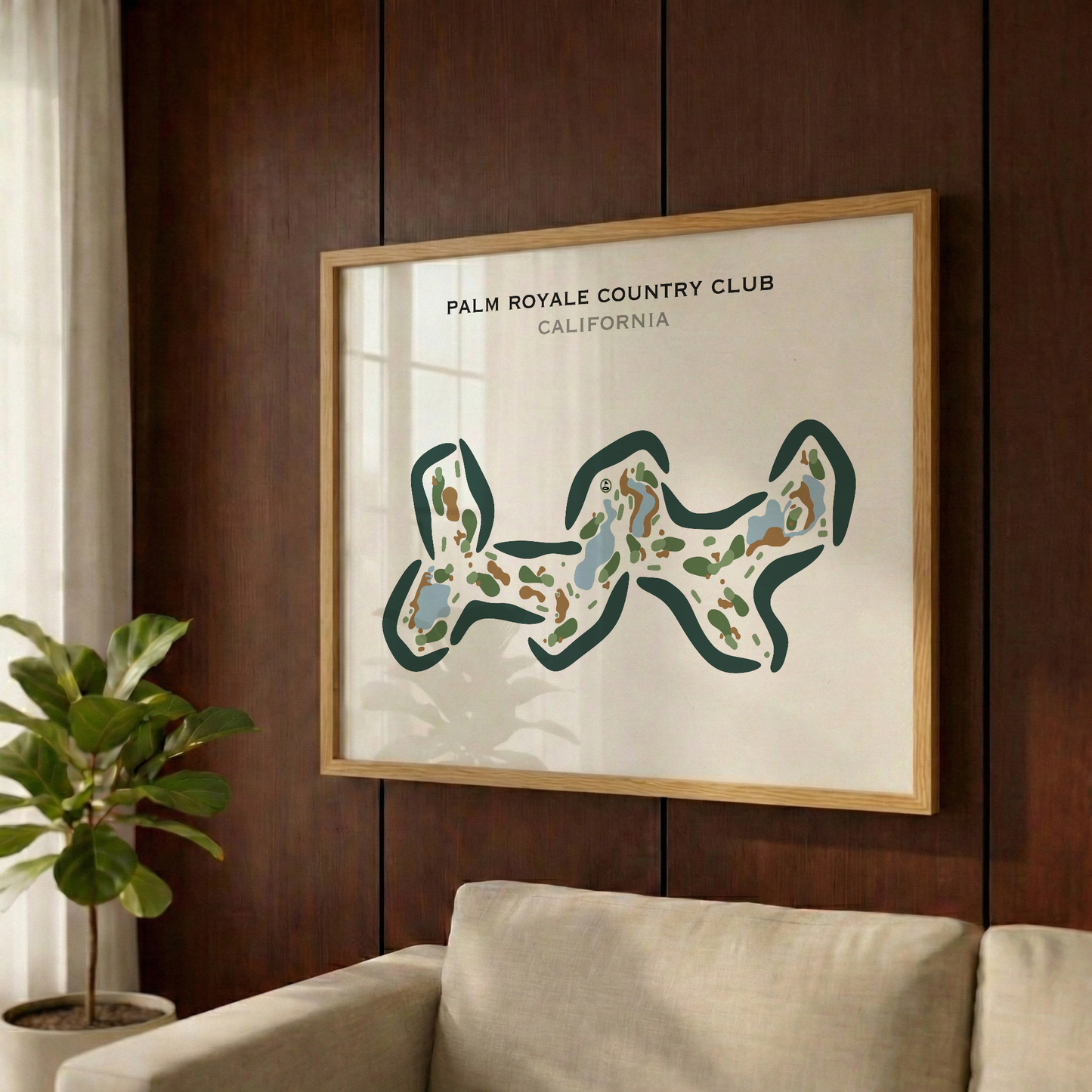 Palm Royale Country Club, California - Printed Golf Courses