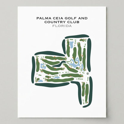 Palma Ceia Golf & Country Club, Florida - Printed Golf Courses