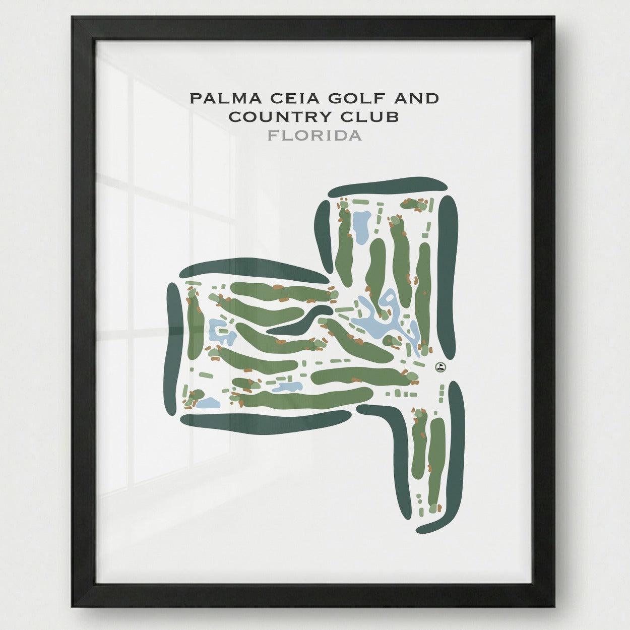 Palma Ceia Golf & Country Club, Florida - Printed Golf Courses