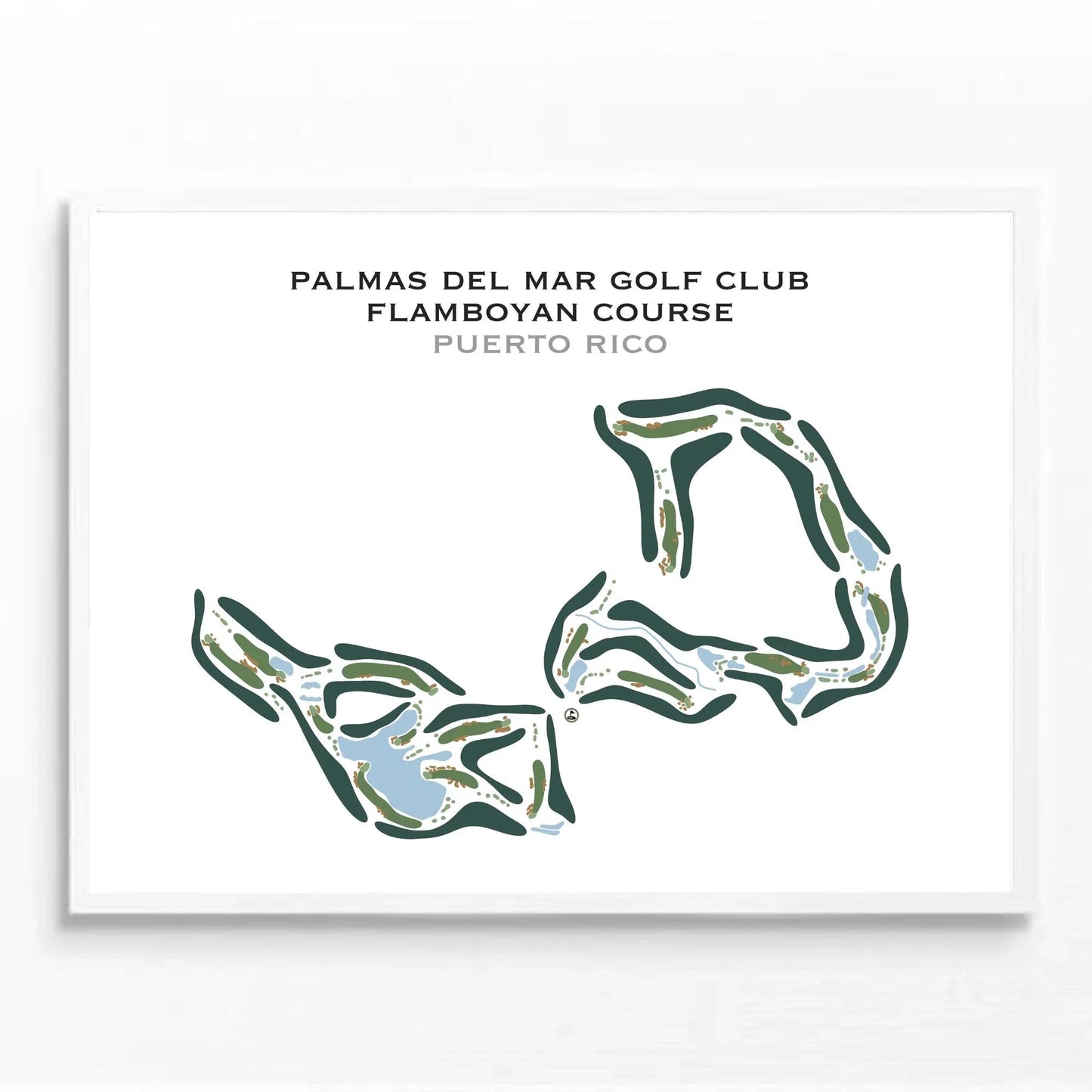 Palmas Del Mar Golf Club, Flamboyan Golf Course, Puerto Rico - Printed Golf Course