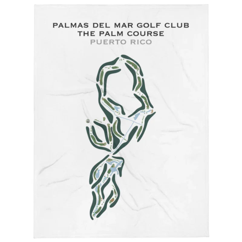 Palmas Del Mar Golf Club, Palm Golf Course, Puerto Rico - Printed Golf Course