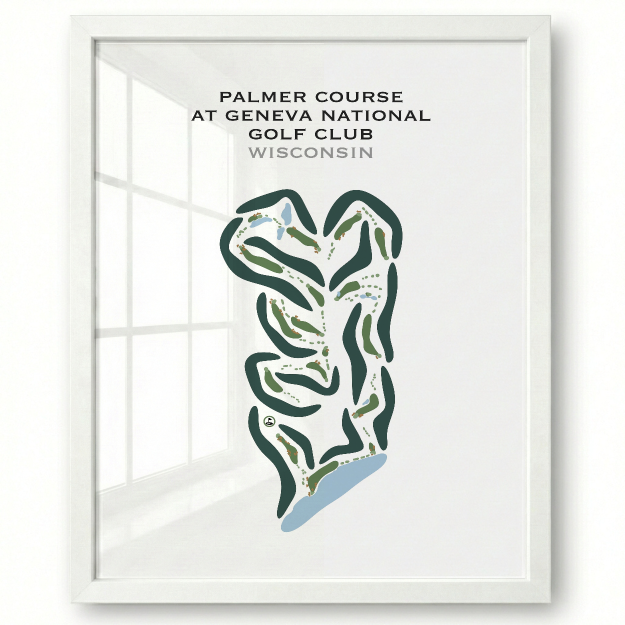 Palmer Course at Geneva National Golf Club, Wisconsin - Printed Golf Courses