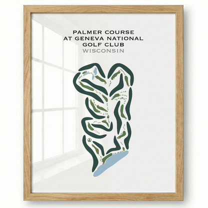 Palmer Course at Geneva National Golf Club, Wisconsin - Printed Golf Courses