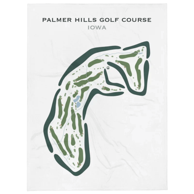 Palmer Hills Golf Course, Iowa - Printed Golf Courses