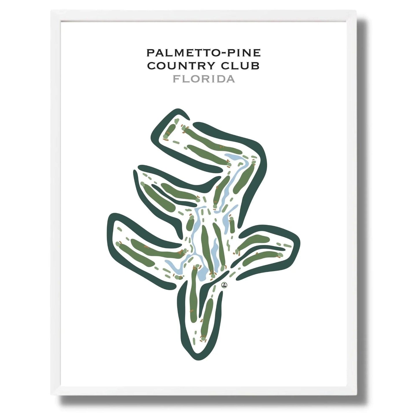 Palmetto-Pine Country Club, Florida - Printed Golf Courses