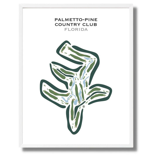 Palmetto-Pine Country Club, Florida - Printed Golf Courses