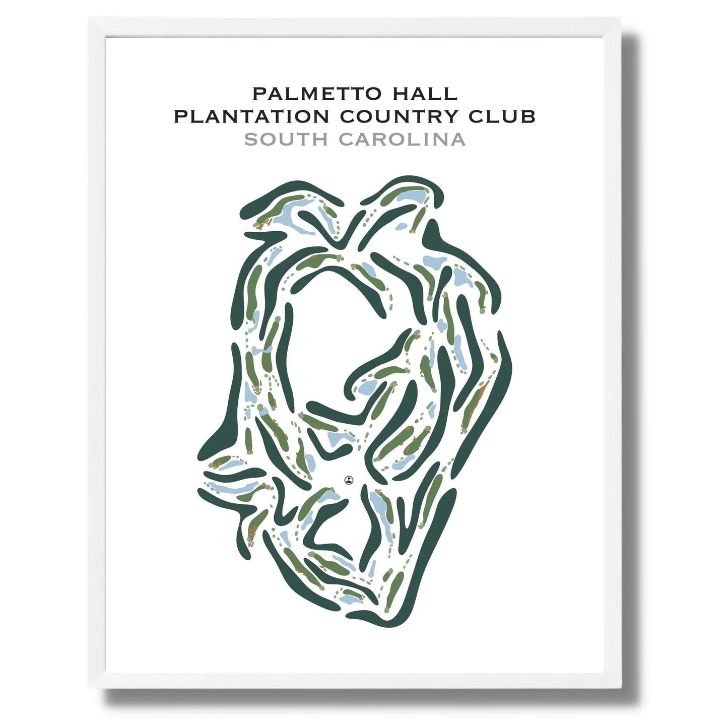 Palmetto Hall Plantation Country Club, South Carolina - Printed Golf Course