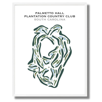 Palmetto Hall Plantation Country Club, South Carolina - Printed Golf Course