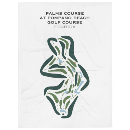 Palms Course at Pompano Beach Golf Course, Florida - Printed Golf Courses
