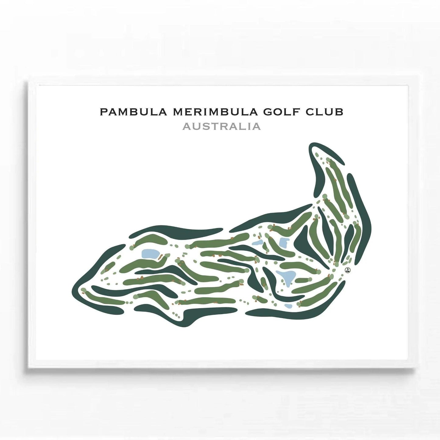 Pambula Merimbula Golf Club, Australia - Printed Golf Course