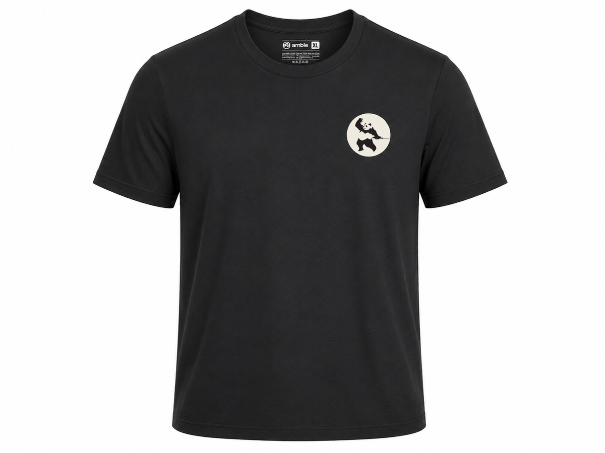 Amble x Press Golf Panda 05 Tee - Black