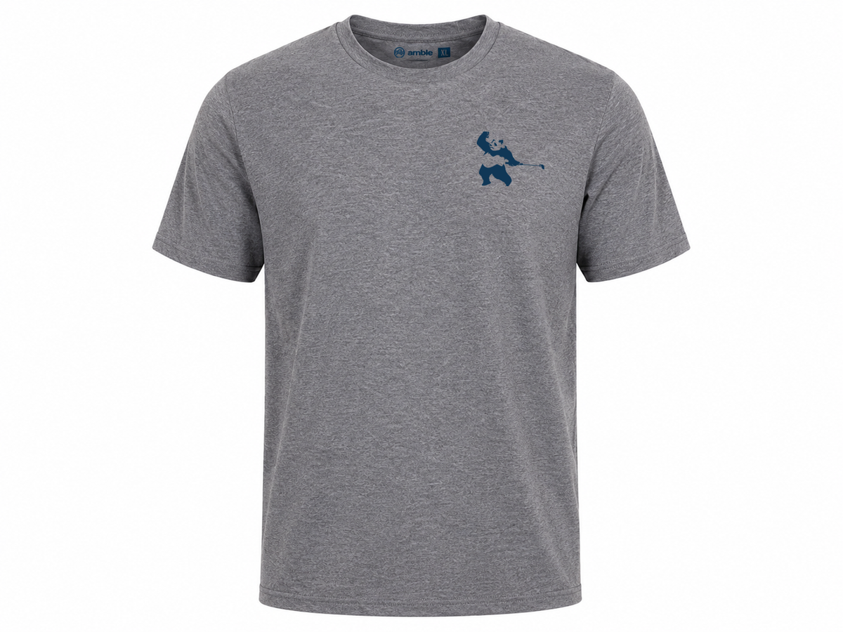 Amble x Press Golf Panda 05 Tee - Gray