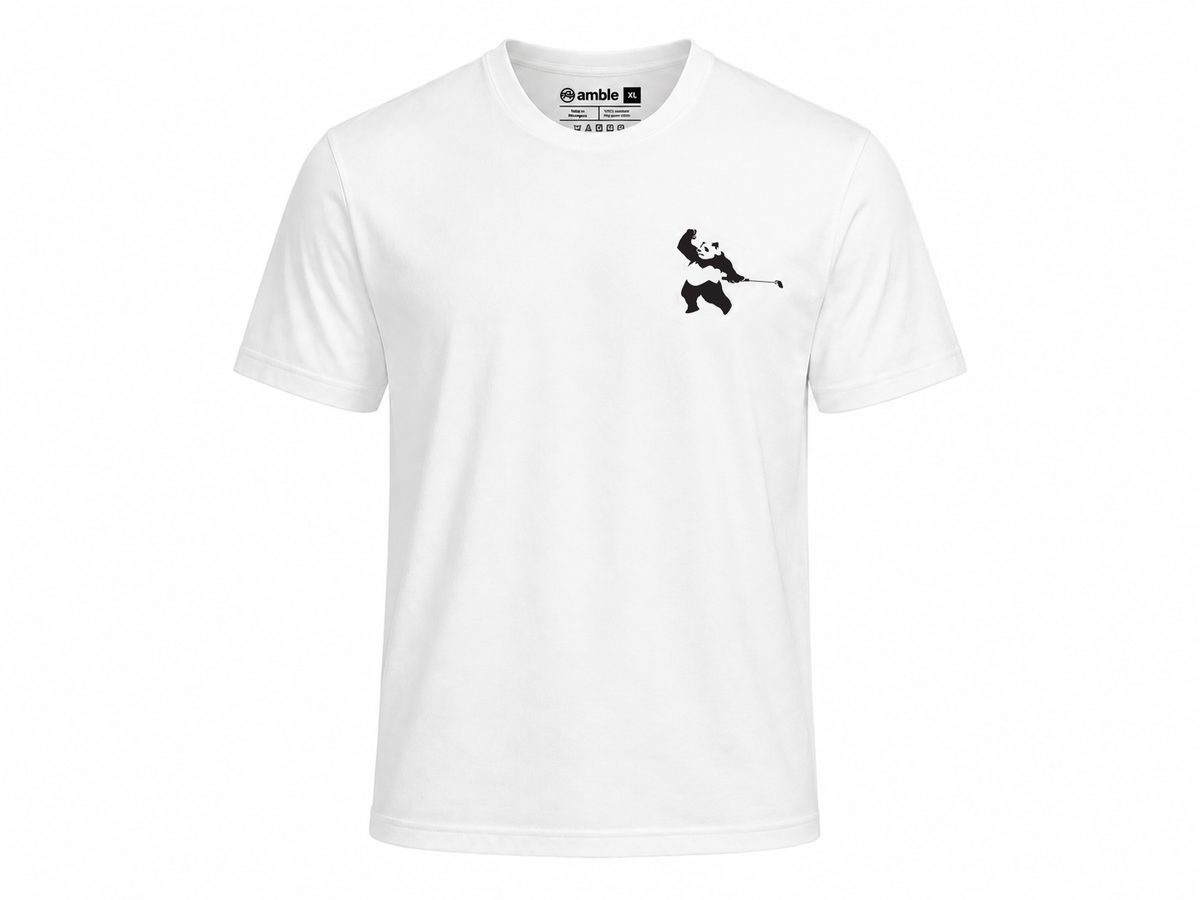 Amble x Press Golf Panda 05 Tee - White