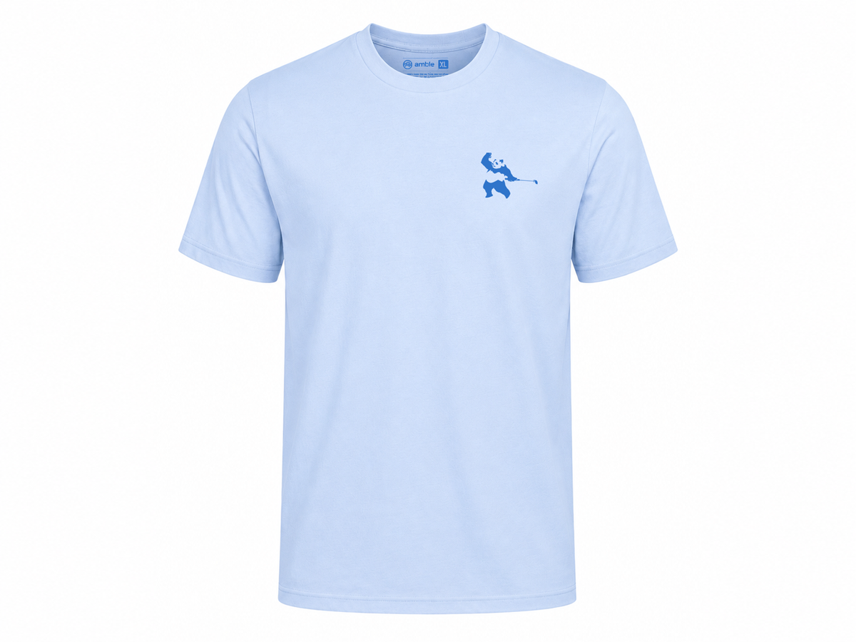 Amble x Press Golf Panda 05 Tee - Blue