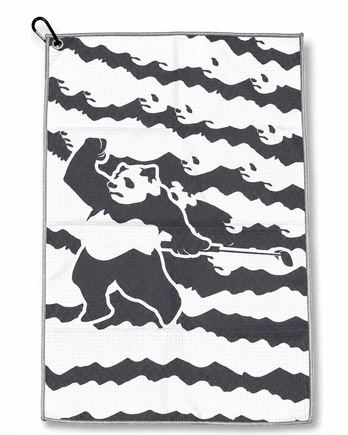 Panda Camo Golf Towel - Charcoal