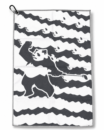Panda Camo Golf Towel - Charcoal