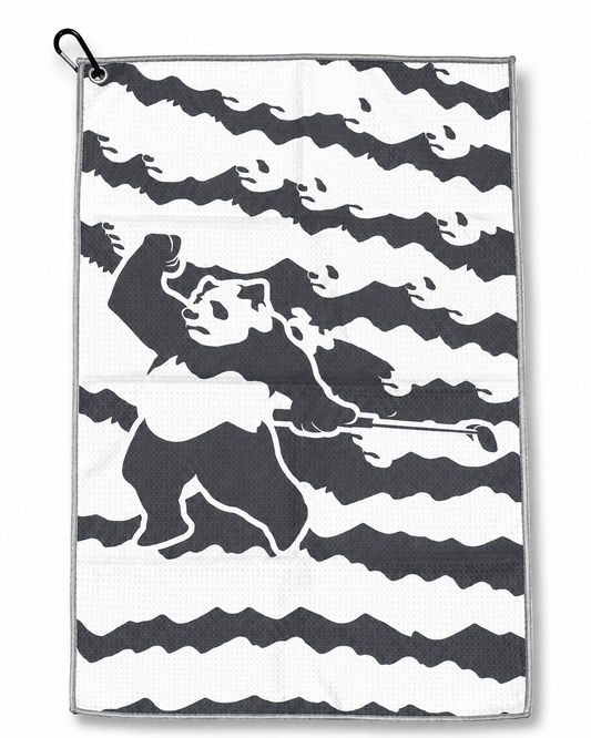 Panda Camo Golf Towel - Charcoal