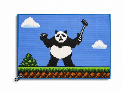 Pixel Panda Golf Towel