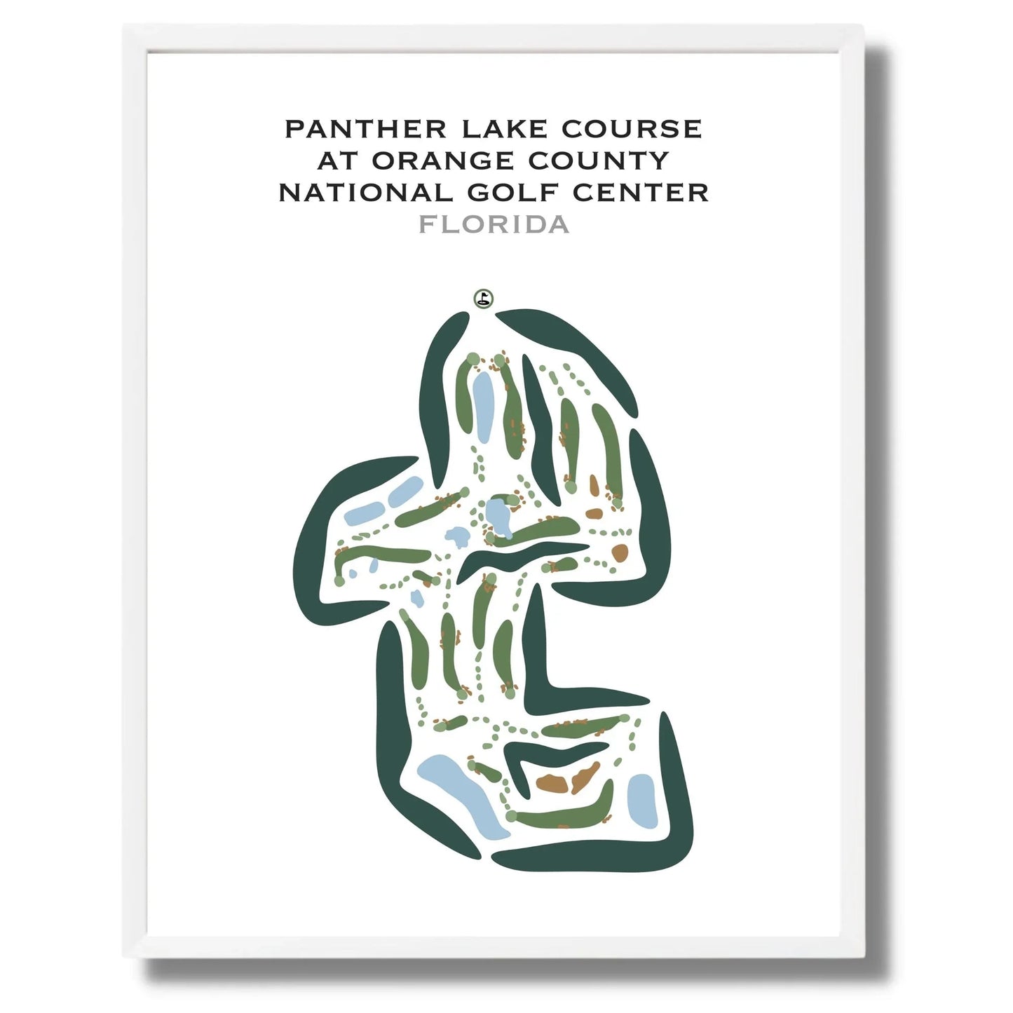 Panther Course at Orange County National, Panther Lake Course, Florida - Printed Golf Courses