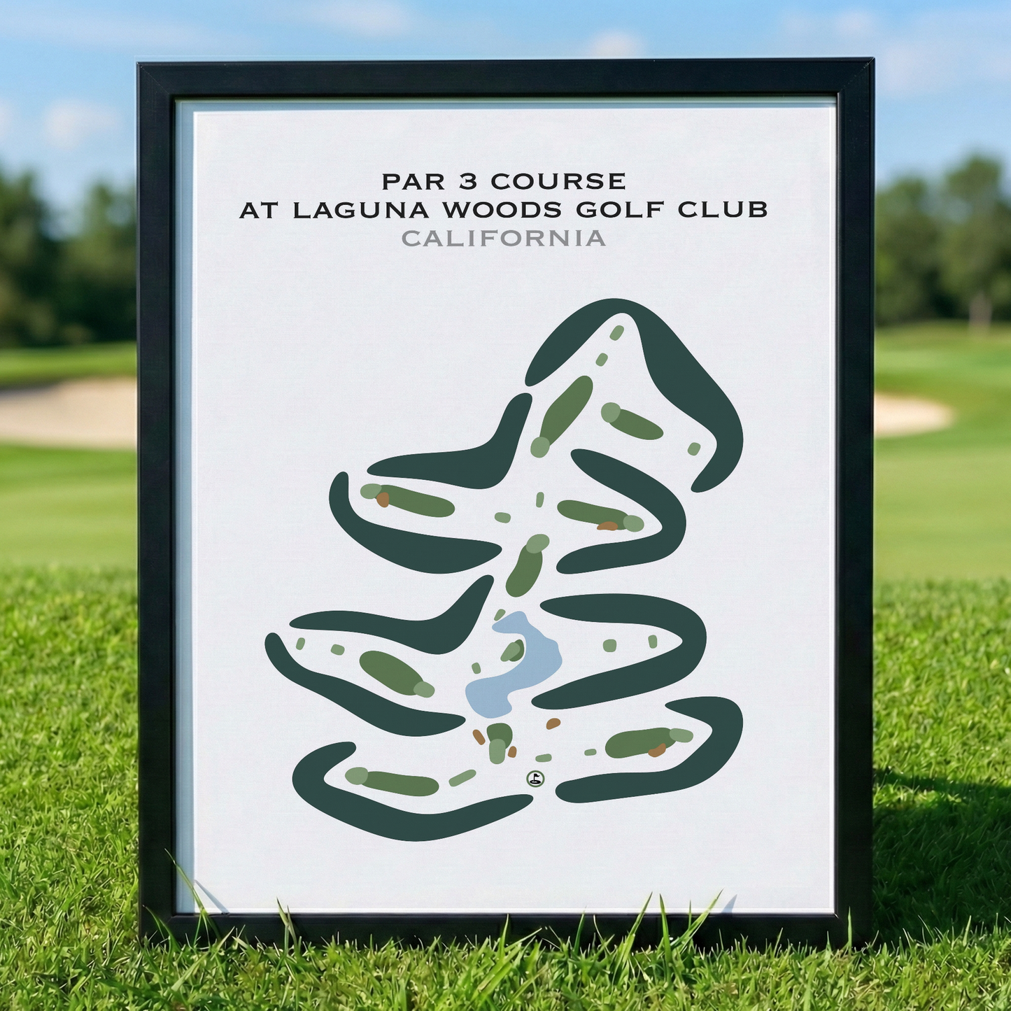 Par 3 Course at Laguna Woods Golf Club, California - Printed Golf Courses